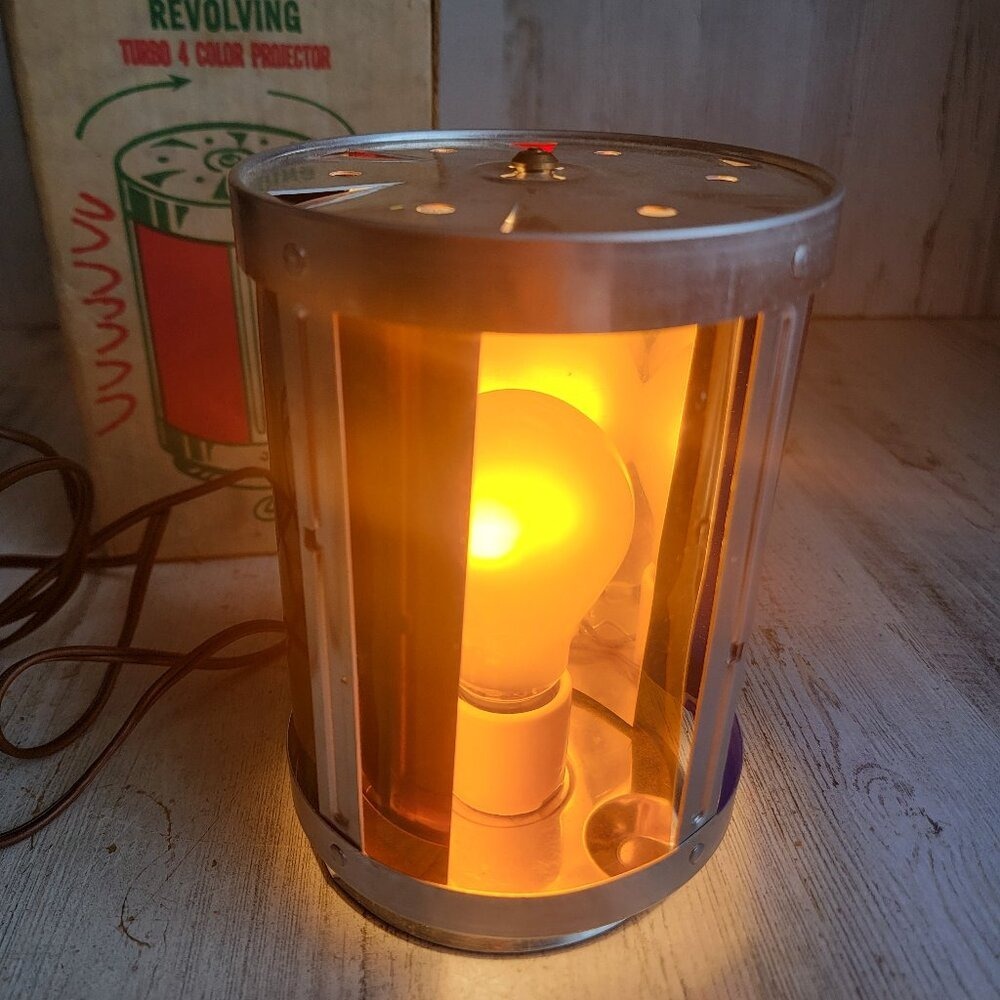 Vintage evergleam? revolving color projector antique unique home decor light up